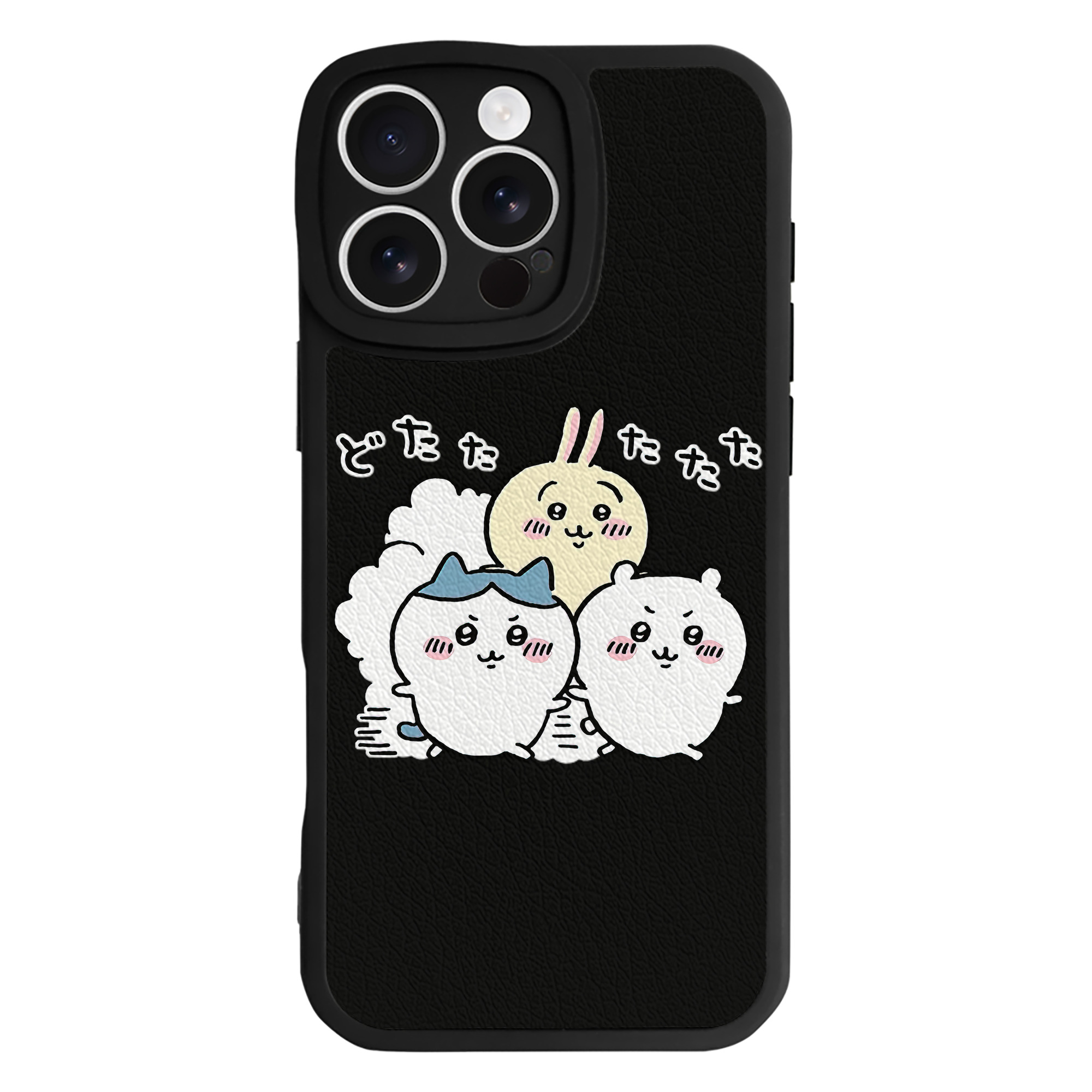 （画像用） ちいかわ ハチワレ Chii-kawa hachiware 【iPhone 16シリーズ対応】シリコンスマホケース（レザー調） 材質：シリコン